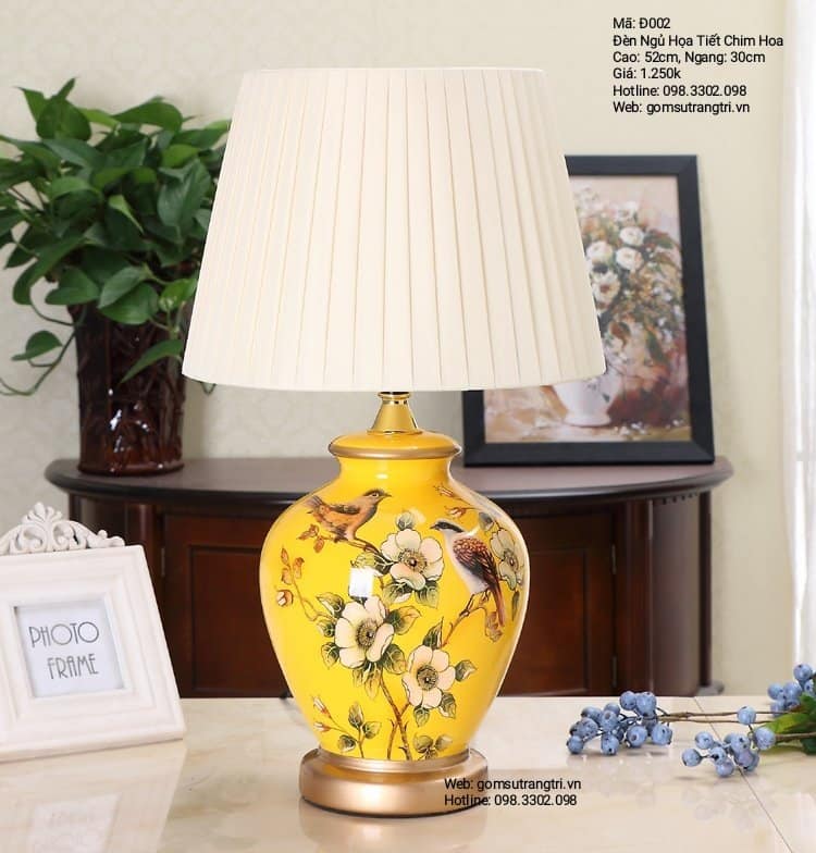 ĐÈN NGỦ HỌA TIẾT CHIM HOA